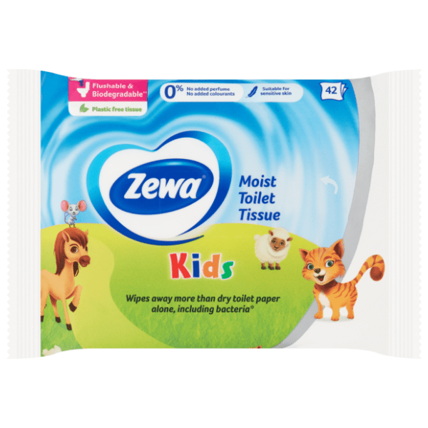 Vlažni toaletni papir ZEWA kids 42kom 0