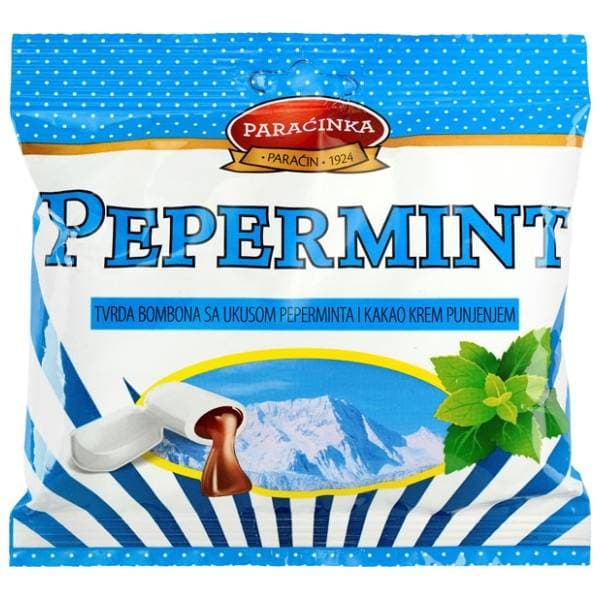 Bomboni PARAĆINKA pepermint s kakao punjenjem 100g 0