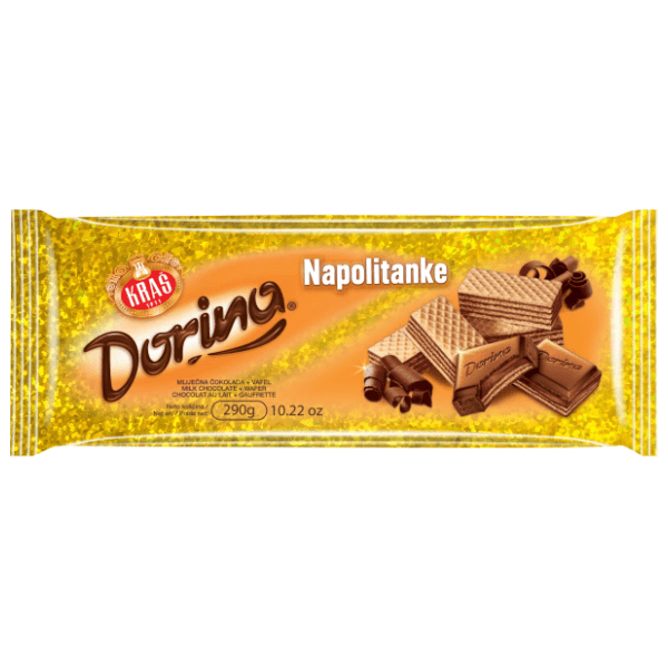 Čokolada KRAŠ Dorina napolitanke 290g 0