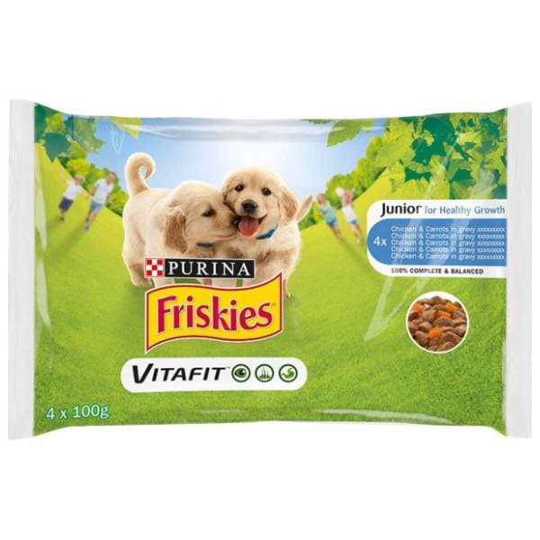 FRISKIES Junior Multipack piletina i mrkva 4x100g 0