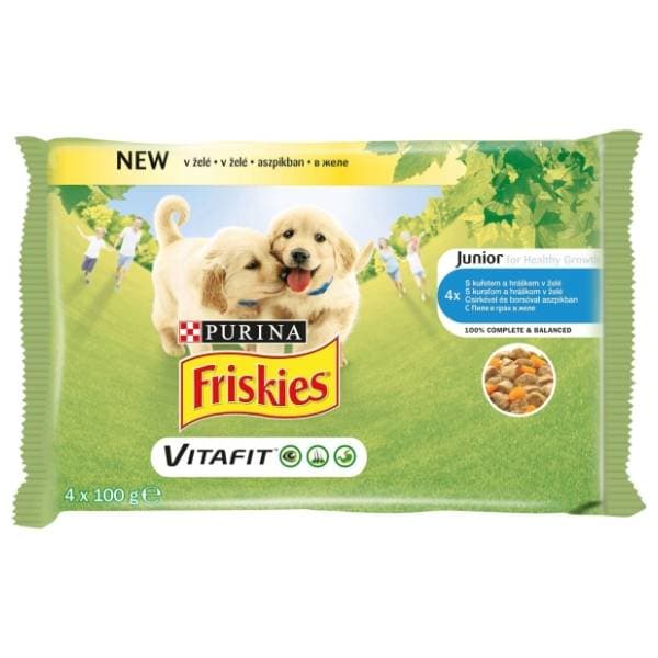 FRISKIES Multipack piletina i grašak 4x100g 0