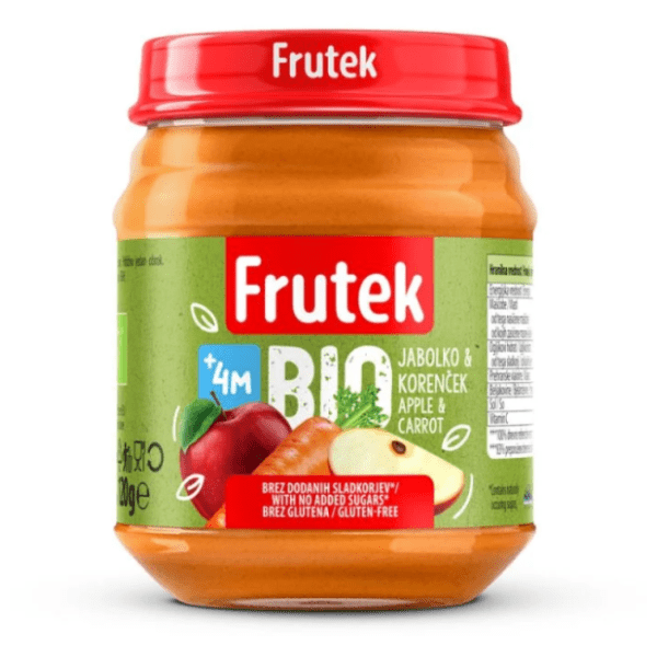 FRUTEK kašica BIO jabuka mrkva 120g 0