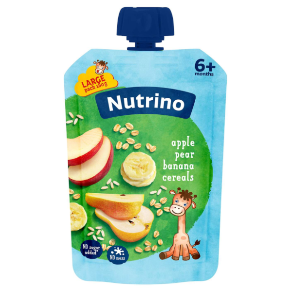 NUTRINO kašica jabuka kruška banana žitarice 180g 0