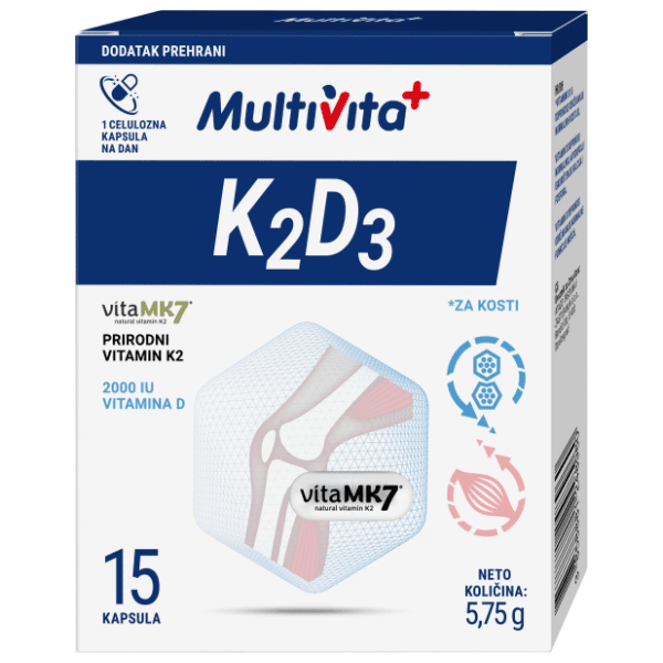 MULTIVITA K2D3 kapsule 15kom 0