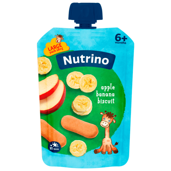 NUTRINO kašica jabuka banana s keksom 180g 0