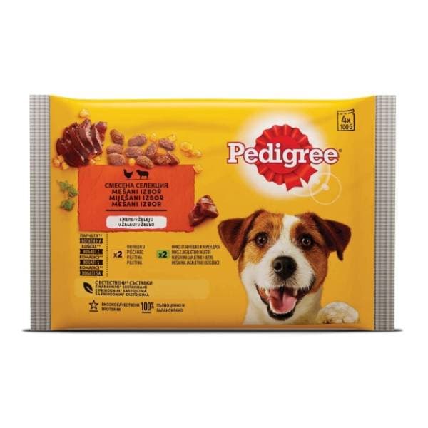 PEDIGREE Adult hrana za pse piletina i janjetina 4x100g 0