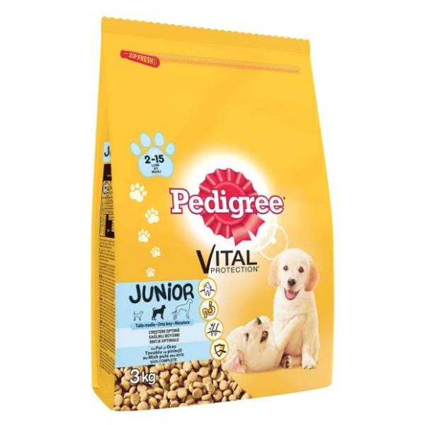 PEDIGREE Junior hrana za pse piletina 3kg 0