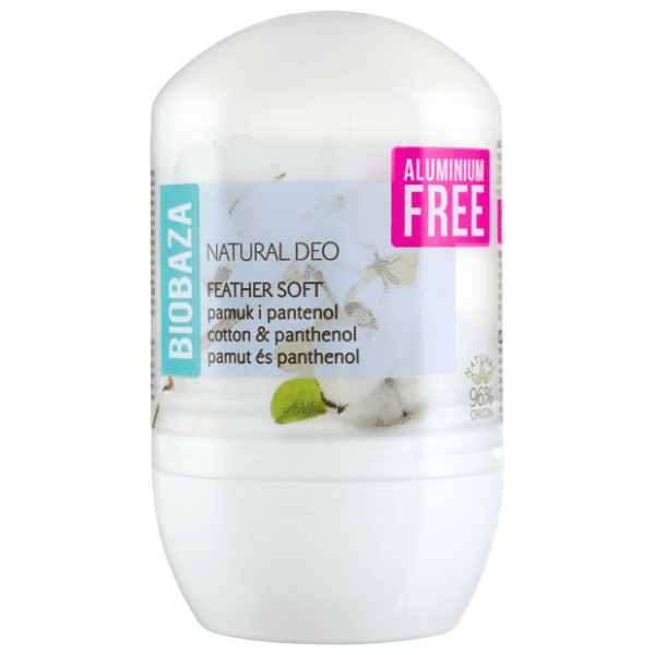 Roll-on BIOBAZA Feather soft deo pamuk i pantenol 50ml 0