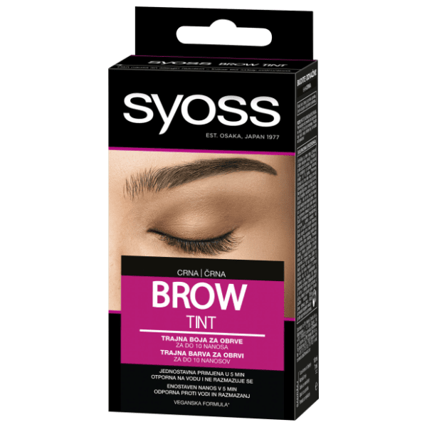 SYOSS brow tint black boja za obrve 1kom 0