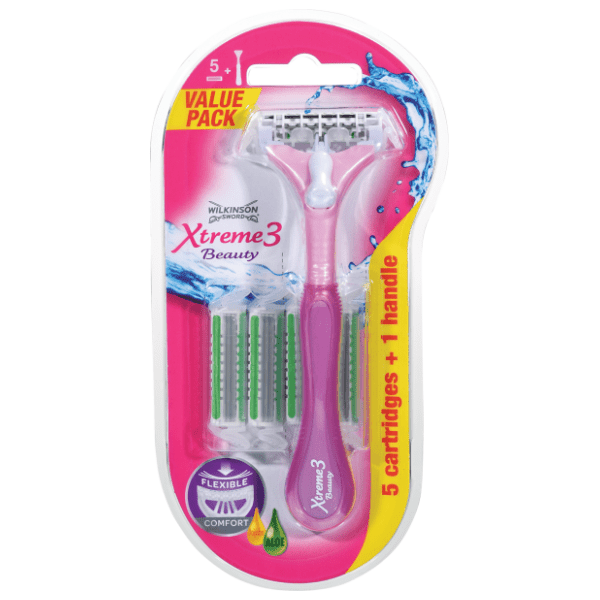 Ženski brijač WILKINSON hybrid xtreme beauty 1+5 nadopuna 0
