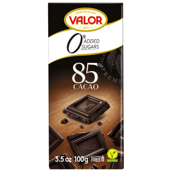 Tamna čokolada VALOR 85% sa stevijom 100g 0