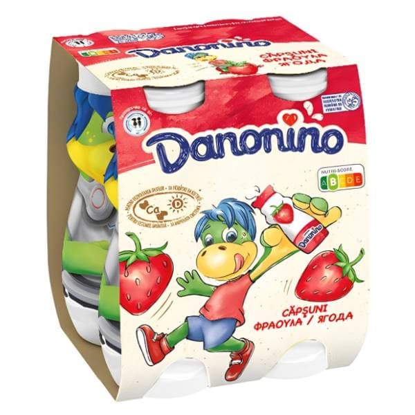 Voćni jogurt DANONINO jagoda 4x100g 0
