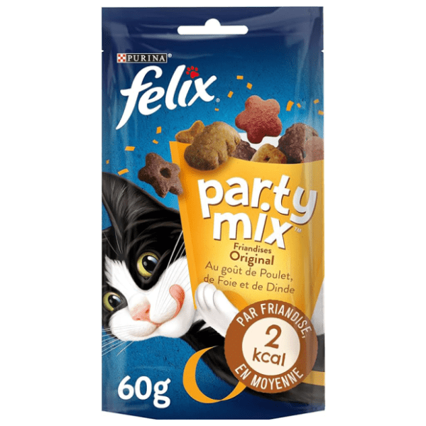 FELIX Party Mix Original piletina, jetra i puretina 60g 0