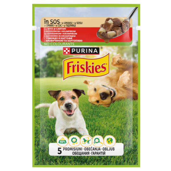 FRISKIES Adult govedina u umaku od krumpira 85g 0