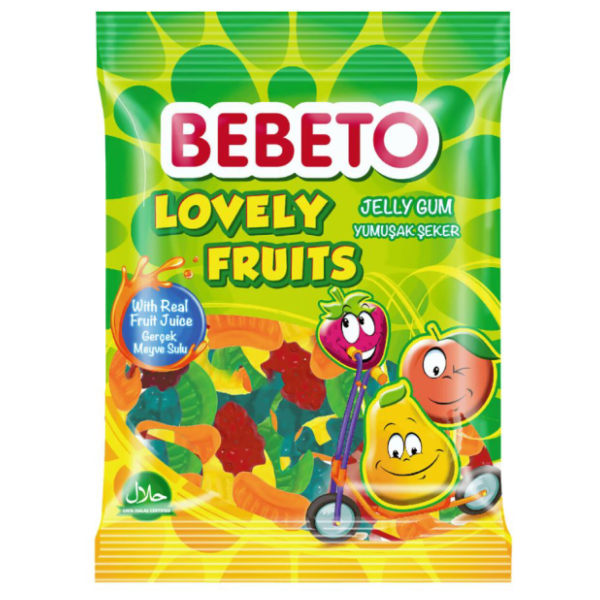 Gumeni bomboni BEBETO lovely fruits 80g 0