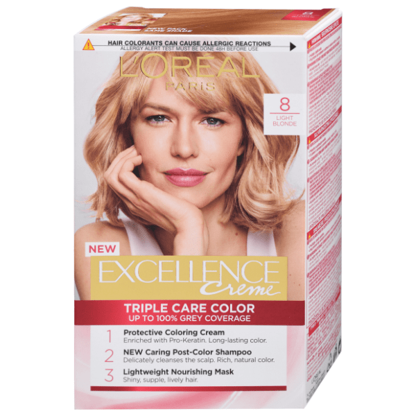 L'OREAL Excellence boja za kosu 8 light blonde 0