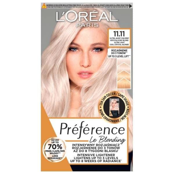 L'OREAL Preference boja za kosu 11.11 light cristal blonde 0