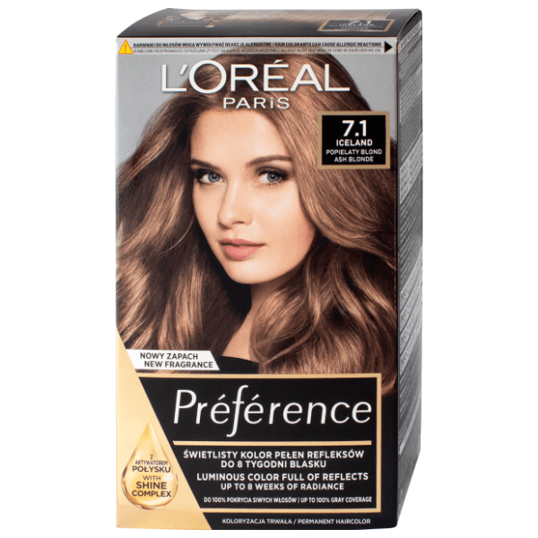 L'OREAL Preference boja za kosu 7.1 ash blonde 0