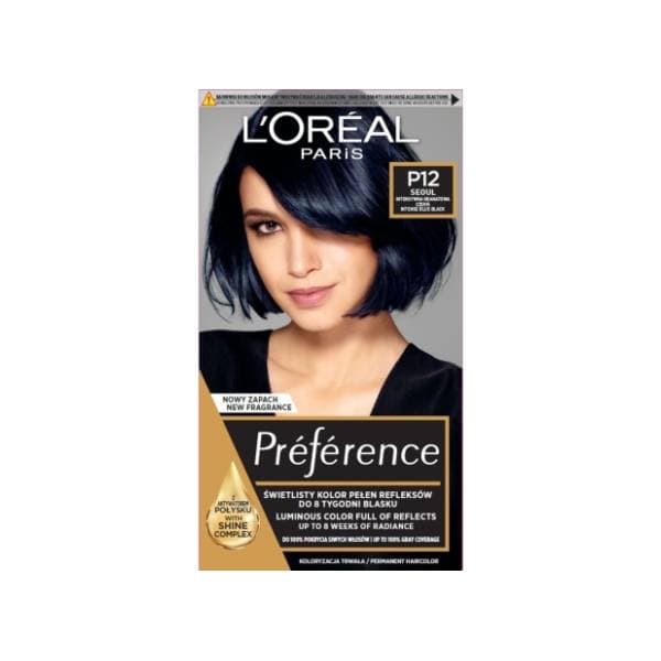 L'OREAL Preference boja za kosu P12 intense blue black 0
