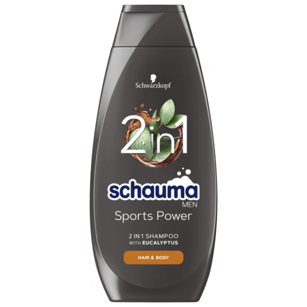 Šampon za kosu SCHAUMA sports power 2u1 400ml 0