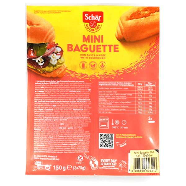 SCHAR mini baguette bez glutena 150g 0
