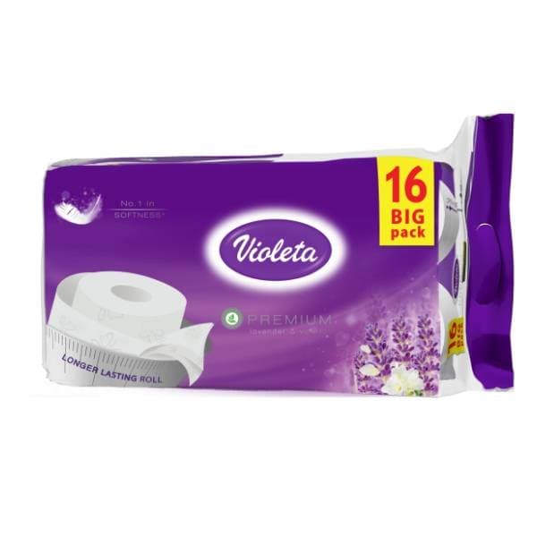 Toaletni papir VIOLETA premium lavanda 16kom 0