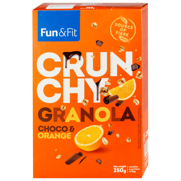 FUN&FIT granola crunchy choco orange 250g 0