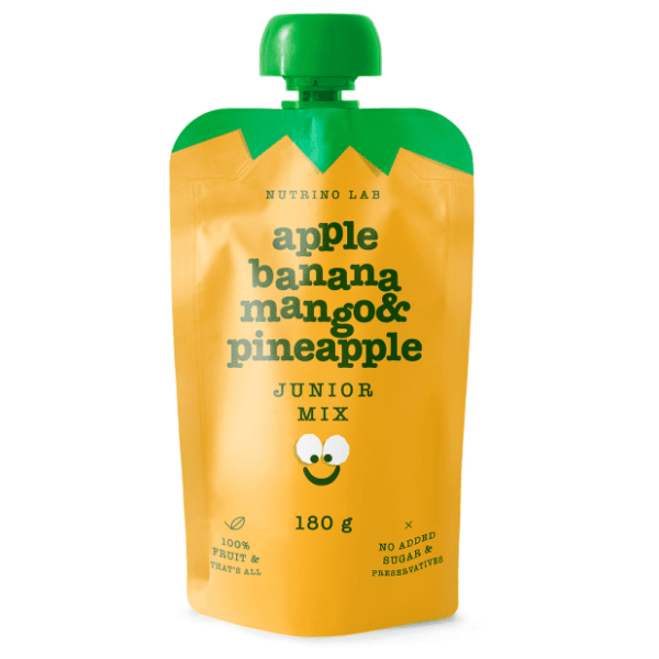 NUTRINO Lab voćni pire jabuka banana mango ananas 180g 0