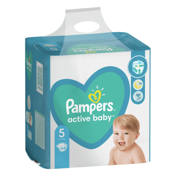 PAMPERS Active baby GP 5 junior 64kom 0