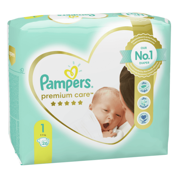 PAMPERS Premium smp 1 newborn 26kom 0