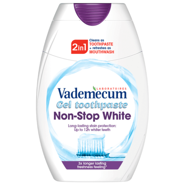Pasta za zube VADEMECUM 2u1 Non stop white 75ml 0