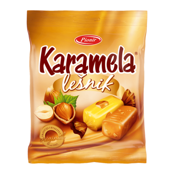 Bomboni PIONIR karamela lješnjak 100g 0