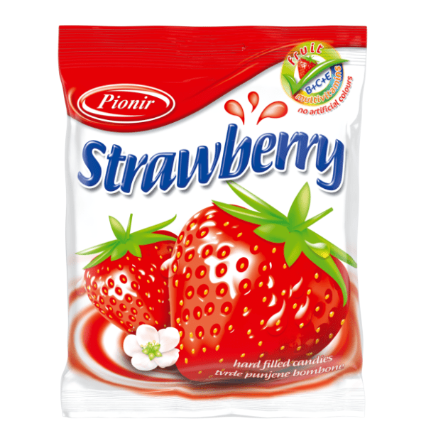 Bomboni PIONIR Strawberry 100g 0