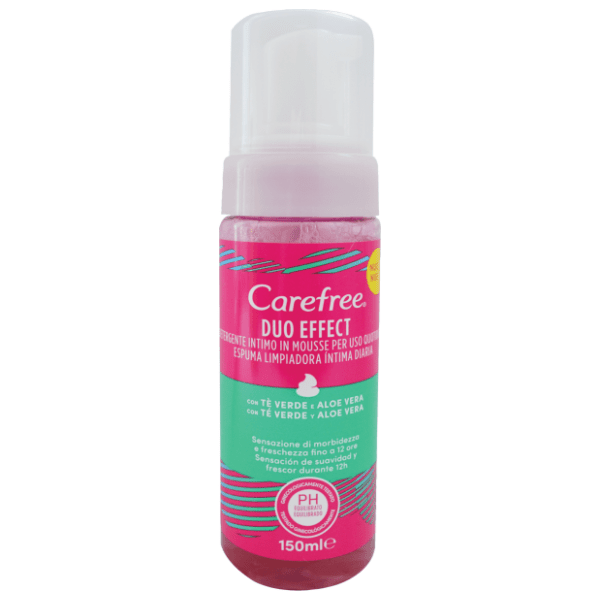 Intimni gel za pranje CAREFREE duo effect aloe vera 150ml 0