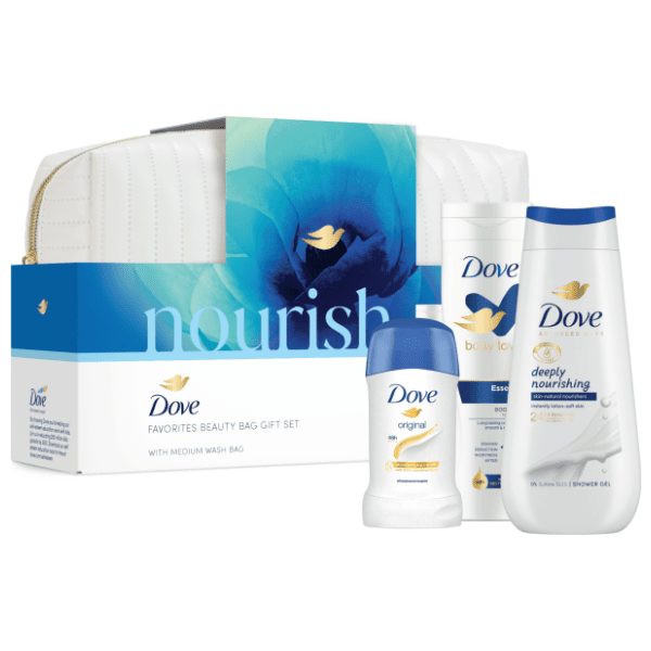 DOVE set Nourish (gel za tuširanje, losion za tijelo i stik) 0