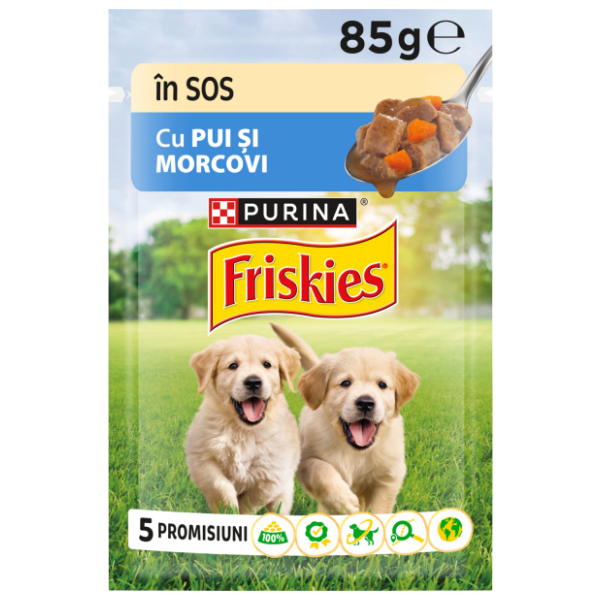 FRISKIES Junior piletina i mrkva u umaku 85g 0