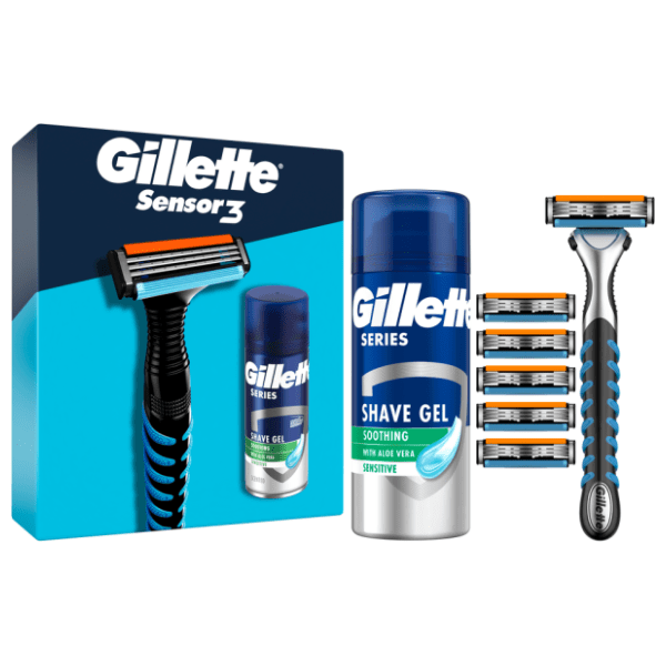 GILLETTE set (brijač, 6 patrona, pjena za brijanje 75ml) 0