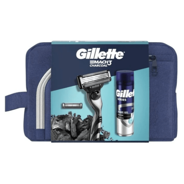 GILLETTE set Mach3 Charcoal (brijač i gel za brijanje 200ml) 0