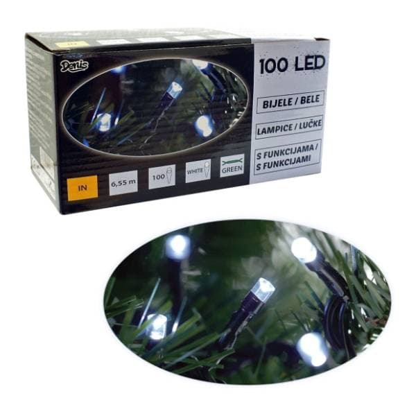 Lampice LED 100kom 8 funkcija Denis 52-116000 0