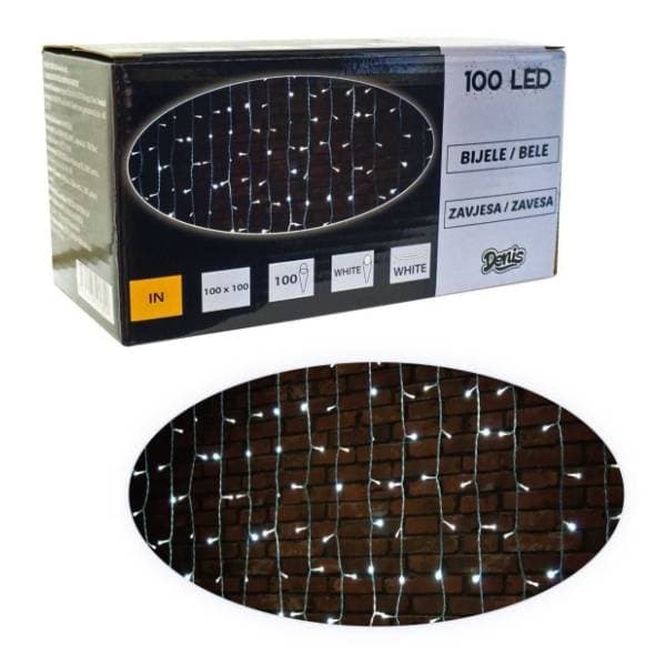 Lampice LED zavjesa 100kom 52-180000 Denis 0
