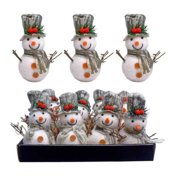 Božićni ukras Snjegović 14cm Denis 40-728000 12kom 0