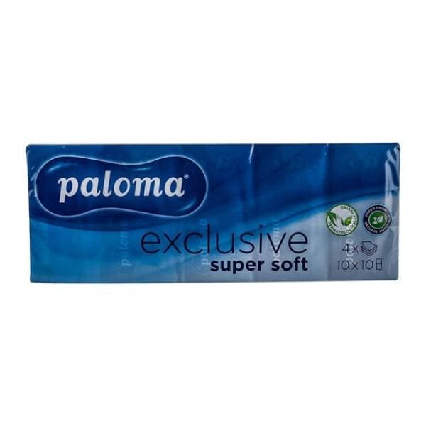 Papirnate maramice PALOMA exclusive 4 sloja 10 kom 0
