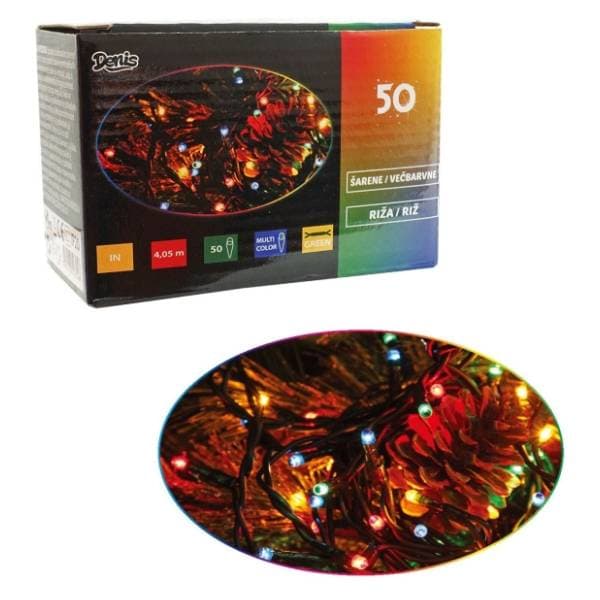 Riža multicolor lampice 50kom Denis 52-314000 0