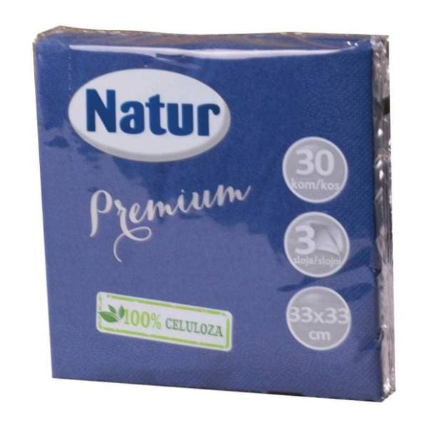 Salvete NATUR Premium plave 3sloja 30kom 0