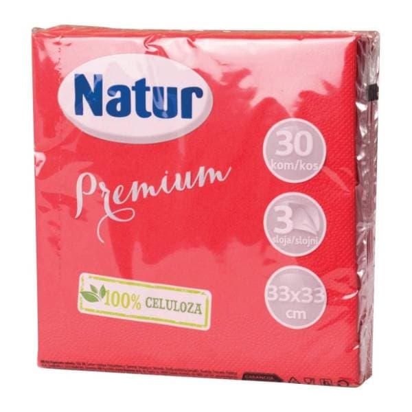 Salvete NATUR Premium crvene 3sloja 30kom 0