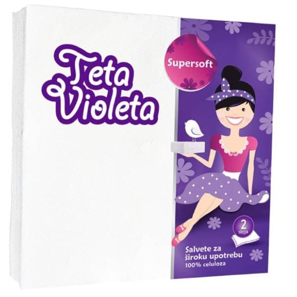 Salvete VIOLETA Super soft 2 sloja 25 kom 0