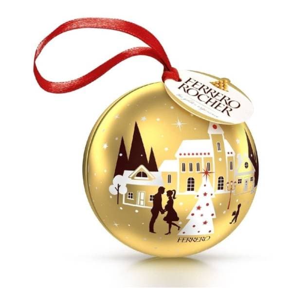 Bombonijera FERERRO ROCHE Tin balls xmas 40g 0