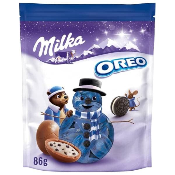 Čokoladni bomboni MILKA Xmas Oreo 86g 0