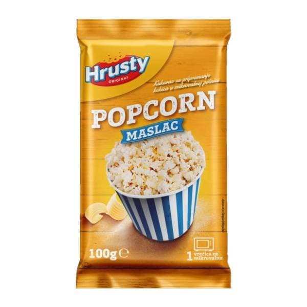 Kokice HRUSTY za mikrovalnu maslac 100g 0