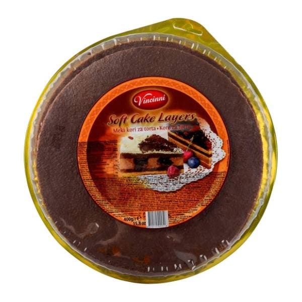 Tamne okrugle kore za tortu VINCINNI 400g 0
